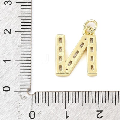 Brass Micro Pave Cubic Zirconia Pendants KK-V014-01G-14-1