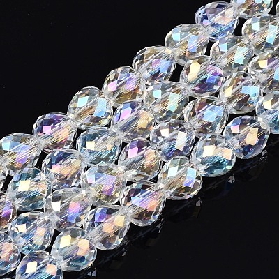 Transparent Glass Beads Strands EGLA-T008-14A-02-1