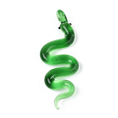 Handmade Lampwork Big Pendants LAMP-N034-18D-1