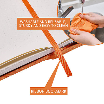 Elastic Cloth Book Cover AJEW-WH0696-009B-1