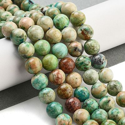 Natural Peruvian Turquoise(Jasper) Beads Strands G-Z062-A01-02-1