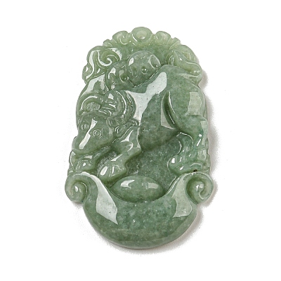 Natural Jadeite Pendant Necklaces G-H306-05-02-1