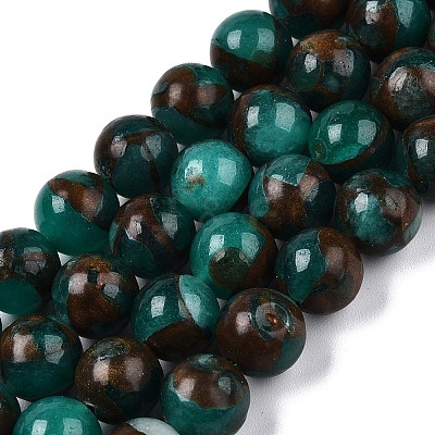 Natural Chalcedony Beads Strands G-S333-8mm-014F-1