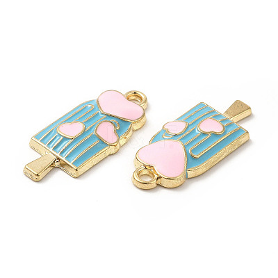 Summer Theme Alloy Enamel Pendants ENAM-B050-06G-02-1