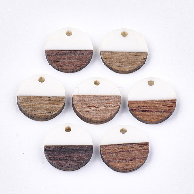 Resin & Walnut Wood Pendants RESI-S358-02E-01-1