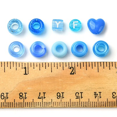 250Pcs Transparent & Opaque Acrylic Beads and Plastic Beads Kits DIY-FS0006-08-1