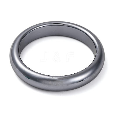 Natural Terahertz Stone Bangles BJEW-H619-01A-1