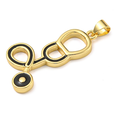 Rack Plating Brass Enamel Pendant KK-Z063-39G-02-1