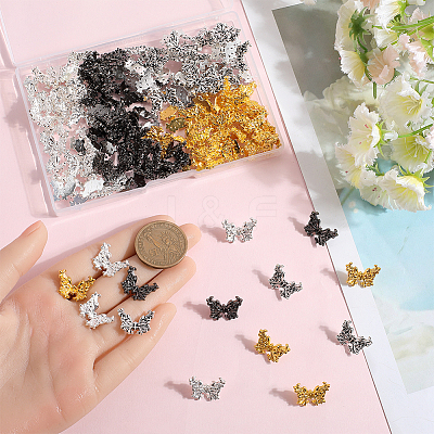 120Pcs 4 Colors Alloy Beads FIND-SC0011-91-1