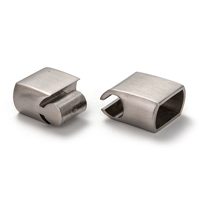Tarnish Resistant 304 Stainless Steel Magnetic Clasps with Glue-in Ends STAS-I171-11P-1