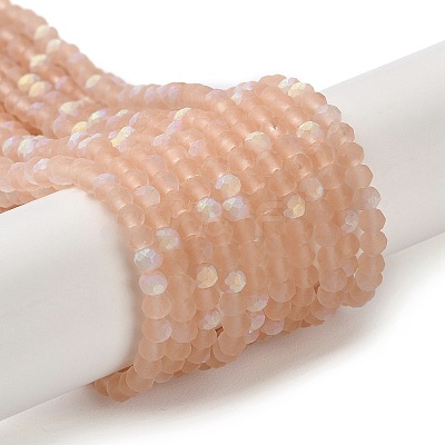 Imitation Jade Glass Beads Strands EGLA-A034-T2mm-MB21-1