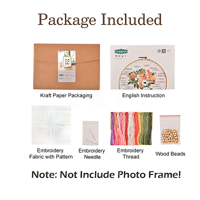 Embroidery Starter Kits DIY-P077-037-1