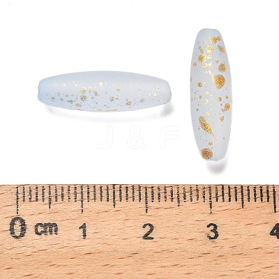 Frosted Glass Beads FGLA-L001-001I-1