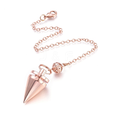 Brass Cone Dowsing Pendulums KK-K239-02RG-1