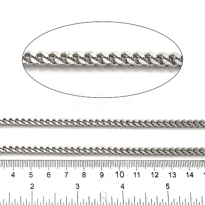 304 Stainless Steel Curb Chains CHS-C013-01D-P-1