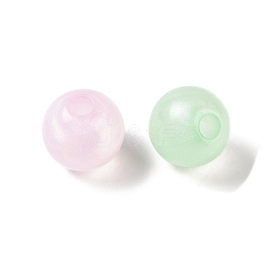 Plating Opaque Acrylic Beads MACR-K361-08-1