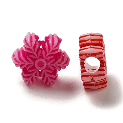 Opaque Acrylic Beads OACR-E039-08-1