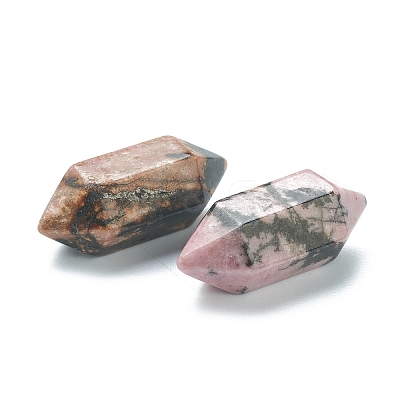 Faceted No Hole Natural Rhodonite Healing Stones LS-G-K034-20mm-14-1