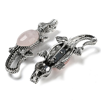 Dual-use Items Alloy Crocodile Brooch JEWB-C026-01A-AS-1
