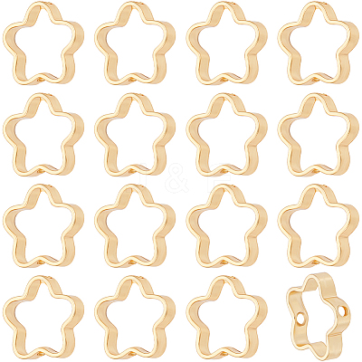 60Pcs Rack Plating Alloy Bead Frames FIND-BBC0002-34-1