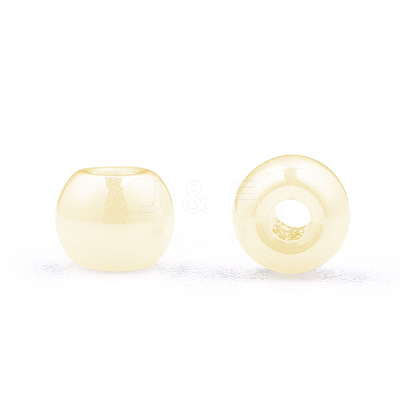 6/0 Imitation Jade Glass Seed Beads SEED-N004-006-12-1