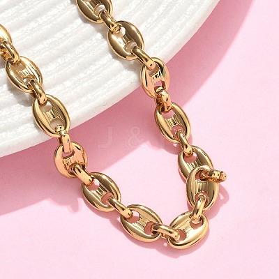 304 Stainless Steel Coffee Bean Chain Bracelets for Women BJEW-B169-02G-1
