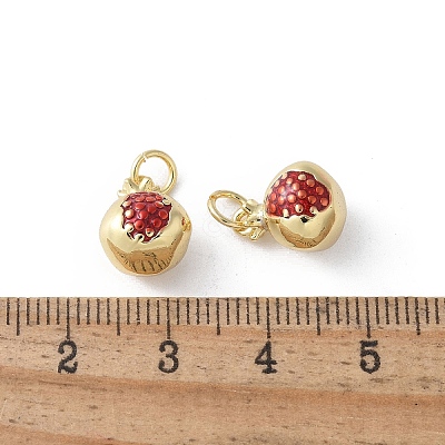 Brass Enamel Charms KK-D336-06G-09-1