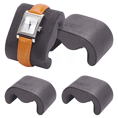 Faux Suede Bracelet/Watch Pillow Jewelry Displays FIND-WH0173-237A-1