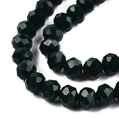 Opaque Solid Color Glass Beads Strands EGLA-A034-P4mm-D12-1