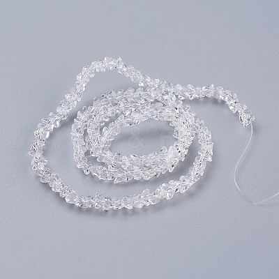 Transparent Glass Beads Strands EGLA-J145-4mm-NB01-1