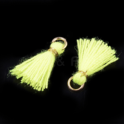 Polycotton(Polyester Cotton) Tassel Pendant Decorations X-FIND-S281-36-1