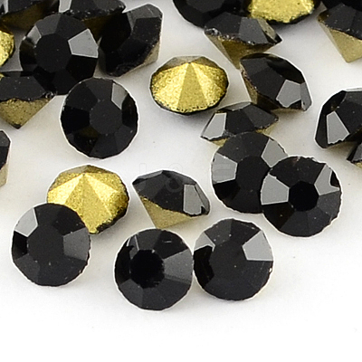 Glass Pointed Back Rhinestone RGLA-R004-8mm-05B-1