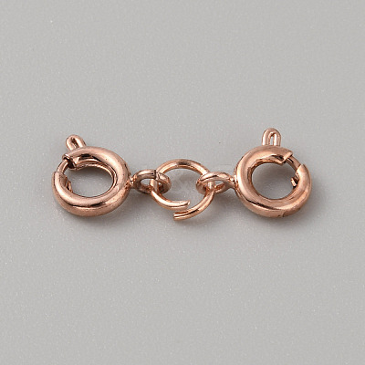 Stainless Steel Double Spring Ring Clasps STAS-WH0036-16RG-1