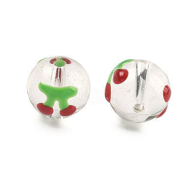 Transparent Glass Enamel Beads GLAA-P078-01A-06-1
