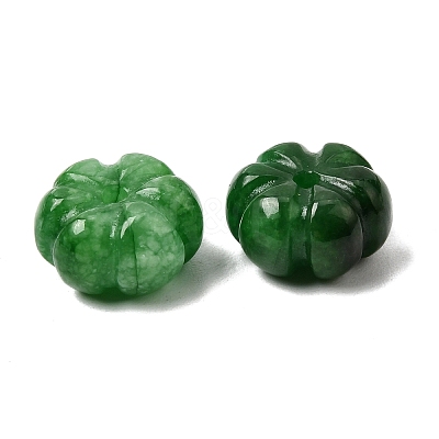 Natural Myanmar Jade Dyed Carved Beads G-C283-09-1