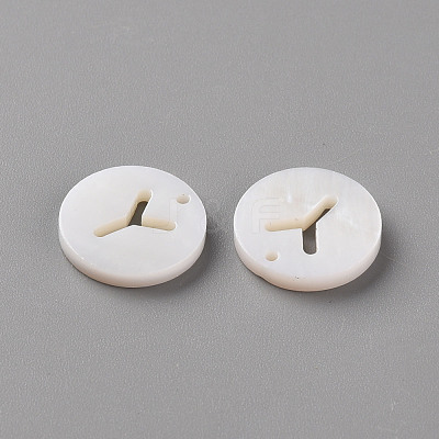 Natural Freshwater Shell Pendants SHEL-Q311-008Y-1