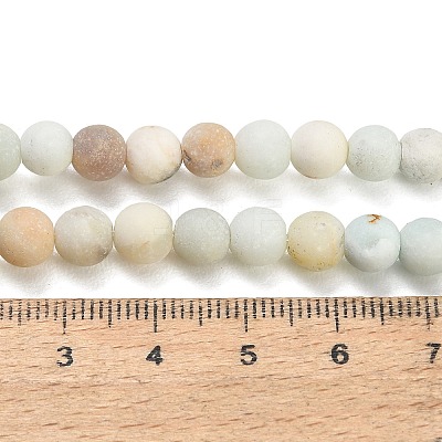 Natural Frosted Flower Amazonite Beads Strands GG-CBA6382-A04-6mm-02-1
