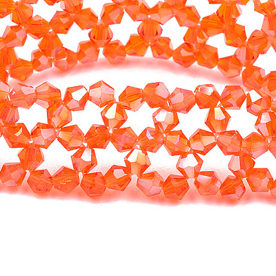 Bling Glass Beaded Stretch Bracelet BJEW-N018-03-06-1
