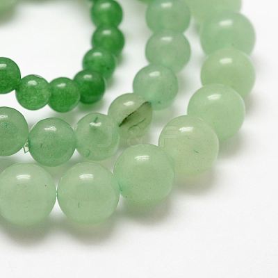Natural Green Aventurine Round Beads Stretch Bracelets BJEW-G550-02-6mm-1