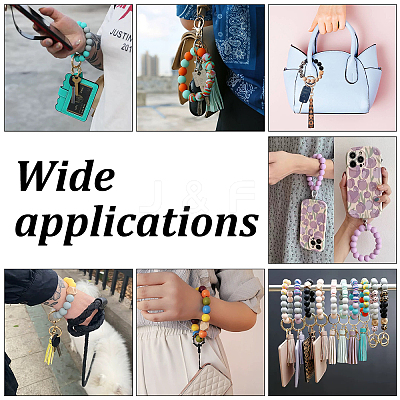 DIY Beaded Keychain Wristlet Making Kit DIY-CA0004-42-1