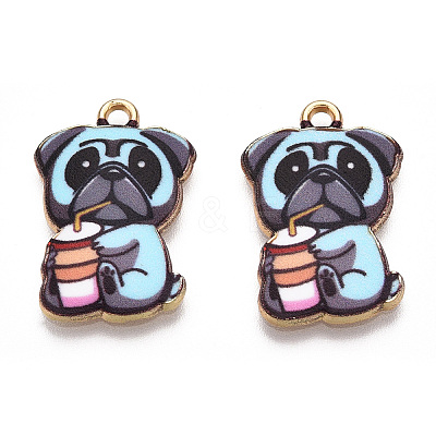 Printed Alloy Pendants ENAM-N056-199I-1