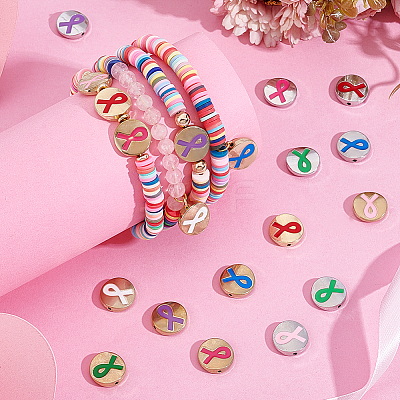 56Pcs 14 Styles Alloy Enamel Beads FIND-PH0023-86-1