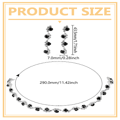 Alloy Rhinestone Necklaces & Stud Earrings Sets SJEW-LP0001-47B-1