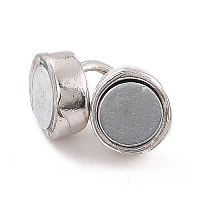 Anti-Tarnish Rhodium Plated 925 Sterling Silver Magnetic Clasps STER-A001-01P-1