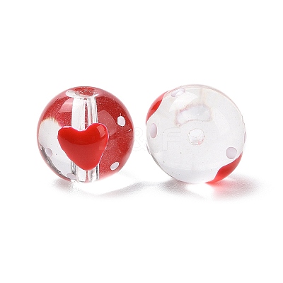 Handmade Glass Enamel Beads Strands LAMP-A001-A11-1