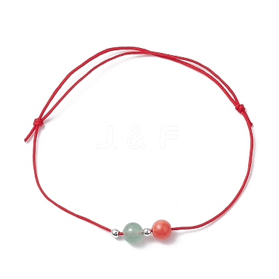 6Pcs Natural Gemstone Beads Bracelets for Men Women BJEW-JB11752-1