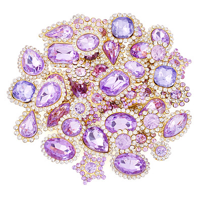 100Pcs Teardrop/Heart/Star Sew on Rhinestones FIND-TA0006-69C-1