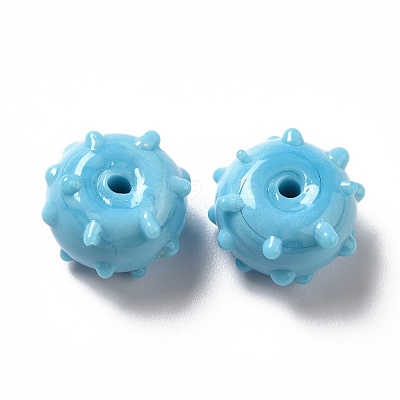Handmade Bumpy Lampwork Beads LAMP-E023-06G-1