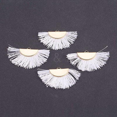 Nylon Tassel Pendants KK-F755-28G-09-NF-1