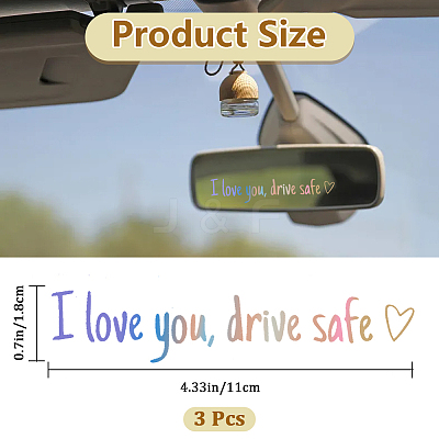 PVC Self Adhesive Car Stickers STIC-WH20004-01A-03-1